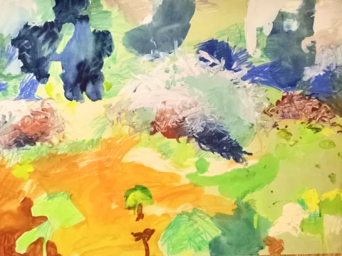 Lesní krajina by Martina Kordinová