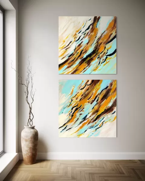Letní obloha -  diptych