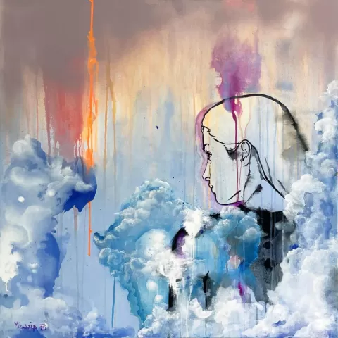 Ten pocit,  když tě mrak obejme / That feeling when a cloud embraces you by Michaela Adamčíková