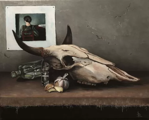 Vodka and garlic by Oleg Baulin