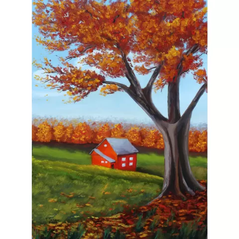 "The red autumn" by Tetiana Teresh