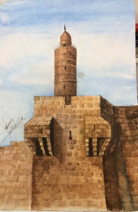 David tower Jerusalem by Samir Saqallah