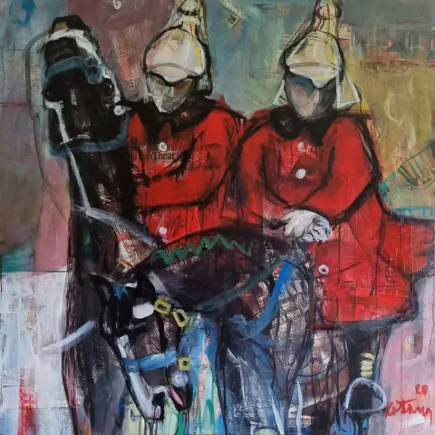 Horse guards by Miroslav Kotora