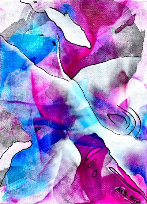 Mini abstract V. by Kateřina Bohušíková