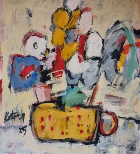 Large flowers I by Miroslav Kotora