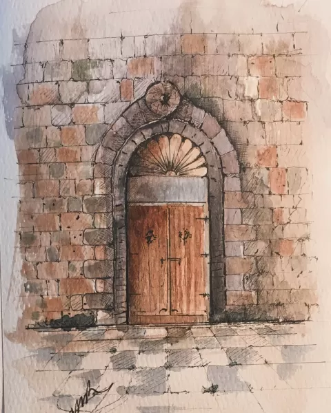 Oriental door by Samir Saqallah