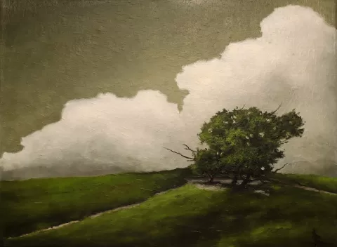 On a High Hill by Oleg Baulin