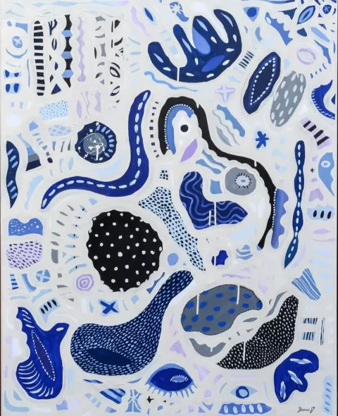 Modré tóny / Blue Tones by Yvonne Vácha  Mane