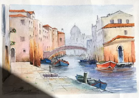 Venice Italy by Samir Saqallah