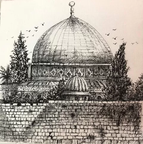 Dome of the rock by Samir Saqallah