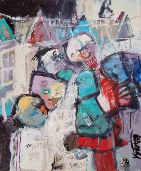 Cudzinci v meste by Miroslav Kotora