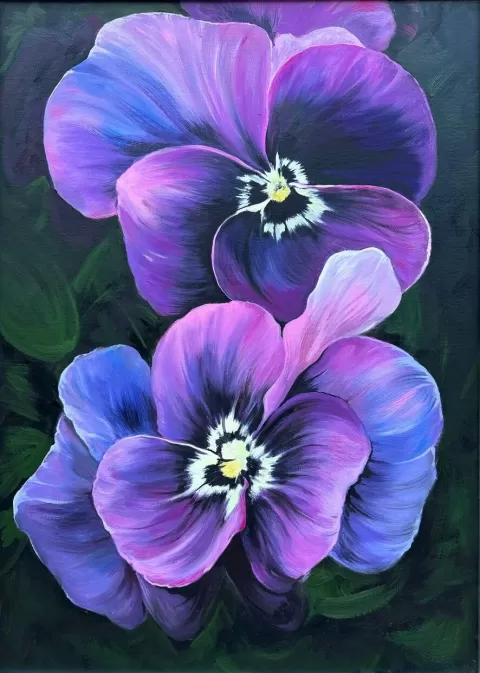 Pansies by Evgeniya Mastyaeva