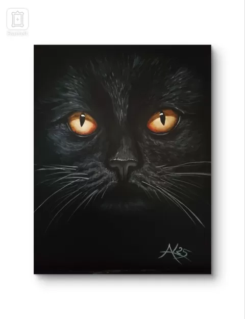 Black cat by Andrej Korchanik