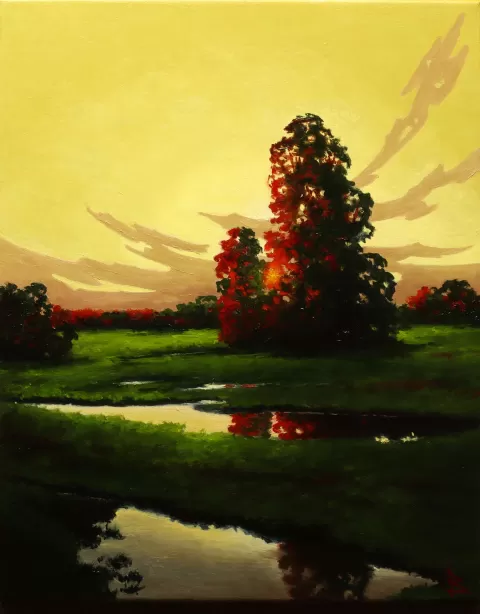 At sunset by Oleg Baulin