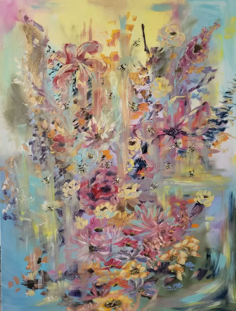 Květy a včelky v harmonii