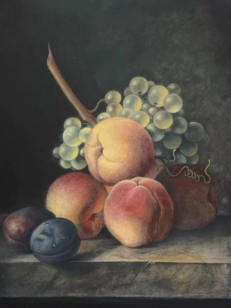 A Still Life With Peaches