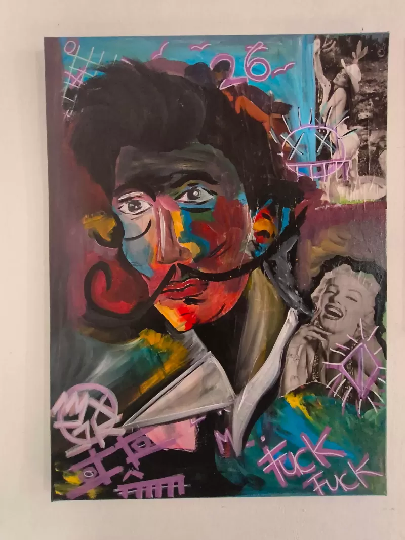 Salvatore dáli v úsměvu merilin Monroe